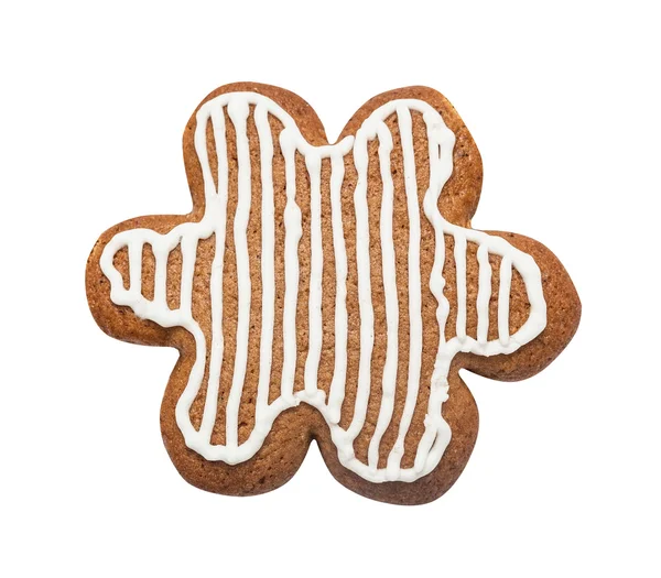 Gingerbread cookie made in the shape of a Christmas star — Stock Photo, Image