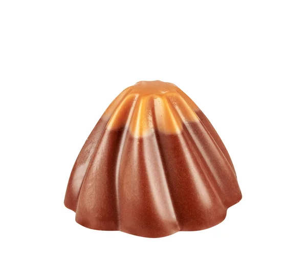 Chocolade Candie Uit Collectie Prachtig Uitgegeven Geïsoleerd Witte Achtergrond — Stockfoto