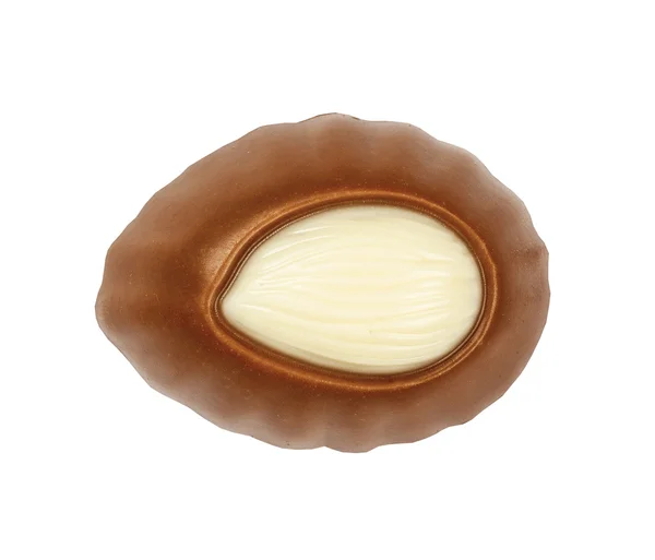 Chocolade Candie Uit Collectie Bovenaanzicht Prachtig Uitgegeven Geïsoleerd Witte Achtergrond — Stockfoto
