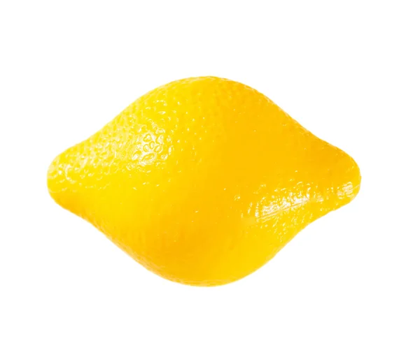 Giocattolo Bambini Una Plastica Limone Giallo Isolato Bianco — Foto Stock