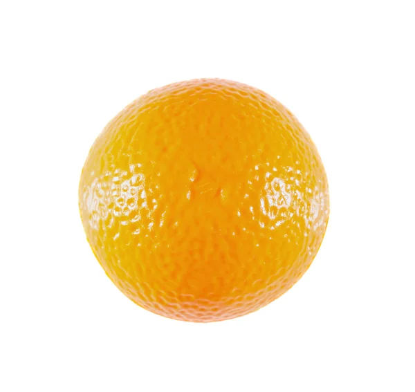 Kinder Speelgoed Een Kunststof Oranje Tangerine Geïsoleerd Wit — Stockfoto