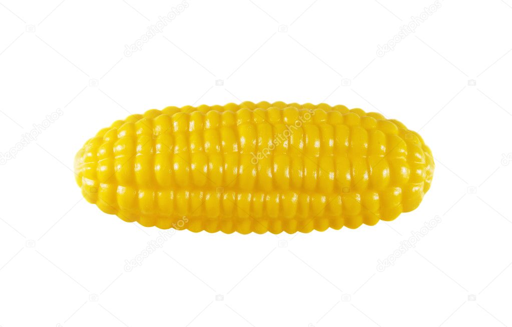 Children Toy Plastic Corn Isolated White — Stock Photo © irogova 120077374