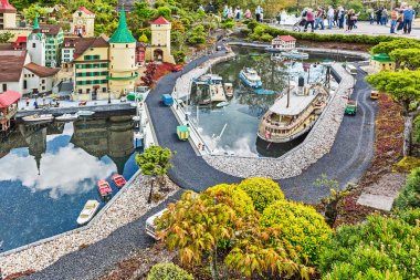 Gunzburg Almanya - 23 Nisan: Miniland Legoland Deutschland Resort üzerinde 23 Nisan 2014 yılında Gunzburg