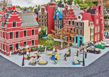 Gunzburg, Almanya - 26 Mart: Legoland - mini Europe Lego tuğla üzerinde 26 Mart 2016, Gunzburg, Almanya