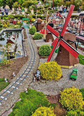 Gunzburg, Almanya - 26 Mart: Legoland - mini Europe Lego tuğla üzerinde 26 Mart 2016, Gunzburg, Almanya