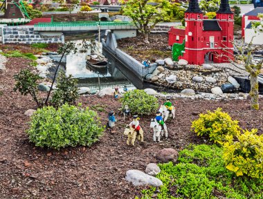 Gunzburg, Almanya - 26 Mart: Legoland - mini Europe Lego tuğla üzerinde 26 Mart 2016, Gunzburg, Almanya