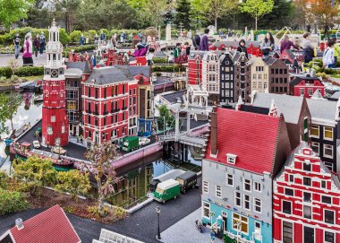 Gunzburg, Almanya - 26 Mart: Legoland - mini Europe Lego tuğla üzerinde 26 Mart 2016, Gunzburg, Almanya