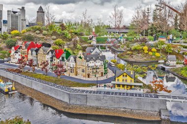 Gunzburg, Almanya - 26 Mart: Legoland - mini Europe Lego tuğla üzerinde 26 Mart 2016, Gunzburg, Almanya