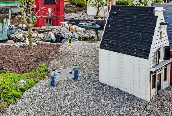 Gunzburg Γερμανία Μαρτίου Legoland Mini Ευρώπη Από Τουβλάκια Lego Στις — Φωτογραφία Αρχείου