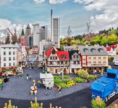 Gunzburg, Almanya - 26 Mart: Legoland - mini Europe Lego tuğla üzerinde 26 Mart 2016, Gunzburg, Almanya