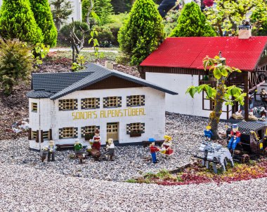 Gunzburg, Almanya - 26 Mart: Legoland - mini Europe Lego tuğla üzerinde 26 Mart 2016, Gunzburg, Almanya