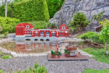 Gunzburg, Almanya - 26 Mart: Legoland - mini Europe Lego tuğla üzerinde 26 Mart 2016, Gunzburg, Almanya