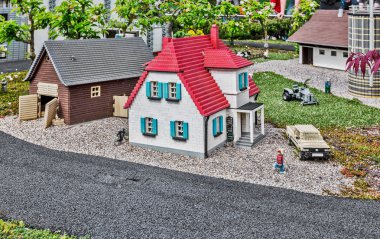 Gunzburg, Almanya - 26 Mart: Legoland - mini Europe Lego tuğla üzerinde 26 Mart 2016, Gunzburg, Almanya