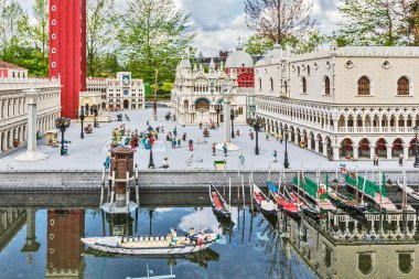 Gunzburg, Almanya - 26 Mart: Legoland - mini Europe Lego tuğla üzerinde 26 Mart 2016, Gunzburg, Almanya