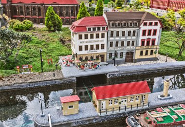 Gunzburg, Almanya - 26 Mart: Legoland - mini Europe Lego tuğla üzerinde 26 Mart 2016, Gunzburg, Almanya