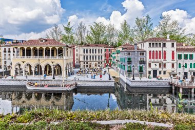 Gunzburg, Almanya - 26 Mart: Legoland - mini Europe Lego tuğla üzerinde 26 Mart 2016, Gunzburg, Almanya