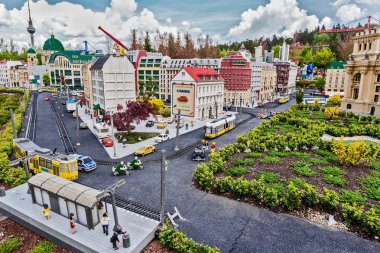 Gunzburg, Almanya - 26 Mart: Legoland - mini Europe Lego tuğla üzerinde 26 Mart 2016, Gunzburg, Almanya