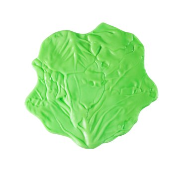 Bir plastik, lahana beyaz izole çocuk oyuncak