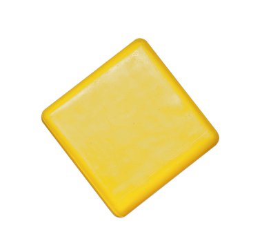 Oyuncak, renkli sarı plastik küp