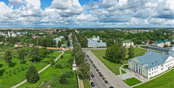 Suzdal Vladimir Oblast Rússia Julho 2020 Vista Alto Prepodobenskaya Bell Fotos De Bancos De Imagens