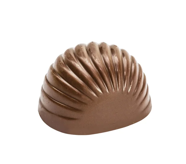 Schokoladenbonbons aus der Sammlung. schön herausgegeben isoliert auf weißem Hintergrund — Stockfoto
