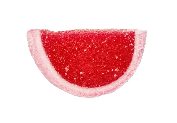 Gelée de fruits rouges, segments isolés sur le blanc — Photo