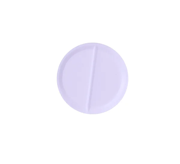 Macro lilac medical pill — Stock Photo, Image