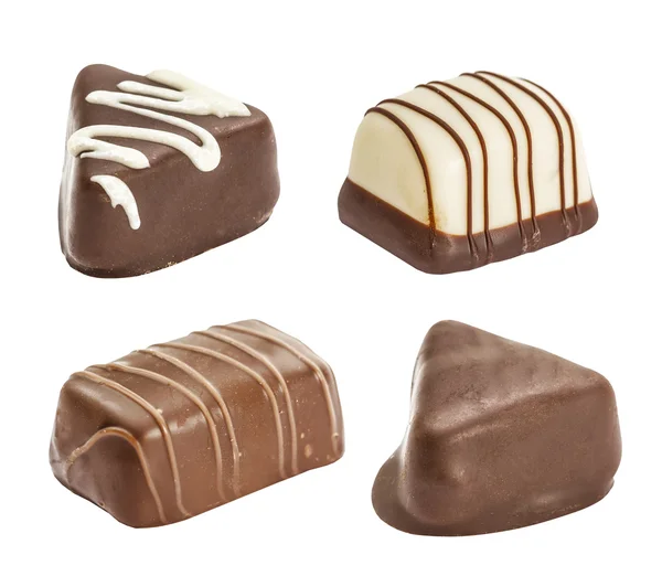 Uppsättning av choklad candie — Stockfoto