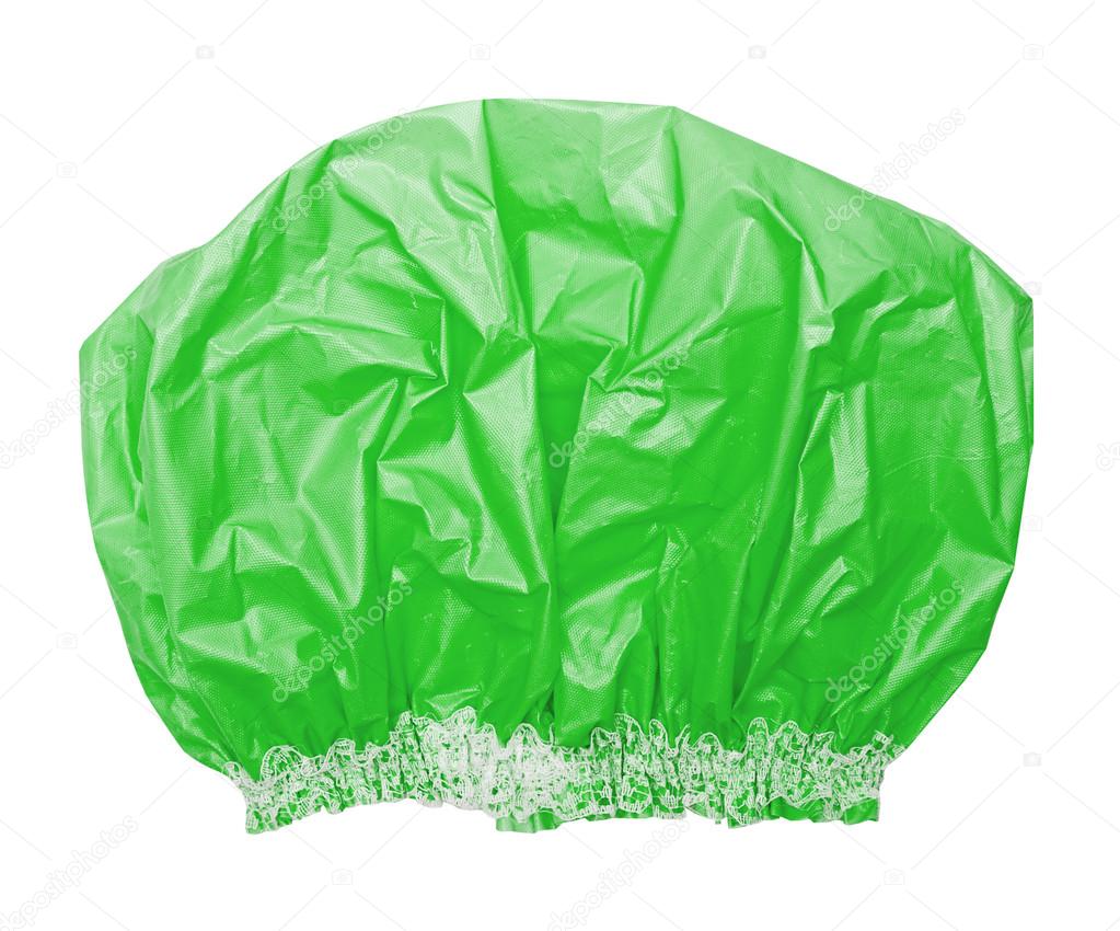 Bright green shower cap — Stock Photo © irogova 79540768