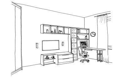 Çocuk, Çocuk Oda grafik kroki