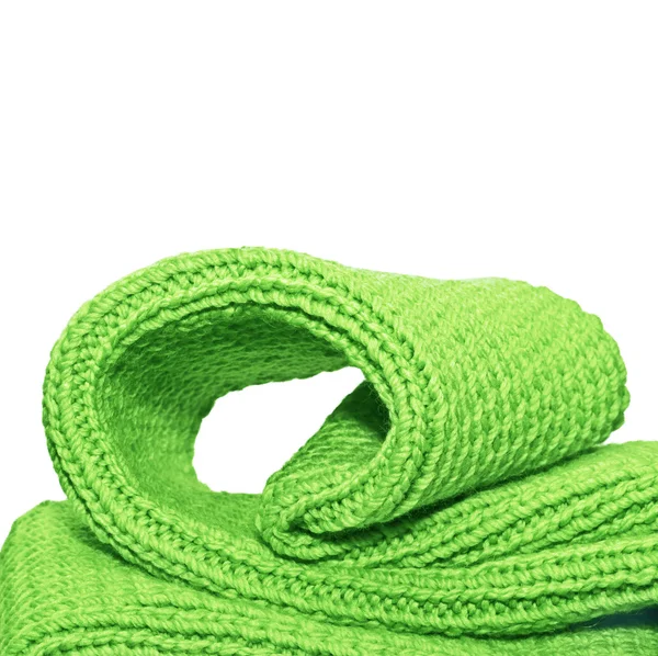 Knitted green cloth — Stock Photo, Image