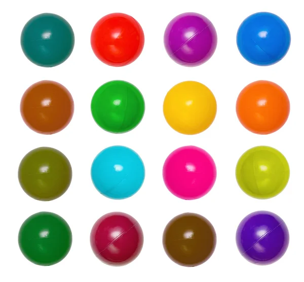 Many colour plastic balls — Stock Photo, Image