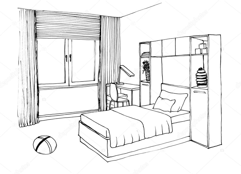  Chambre  A Coucher Dessin  coloriages dobjets chambre  with 