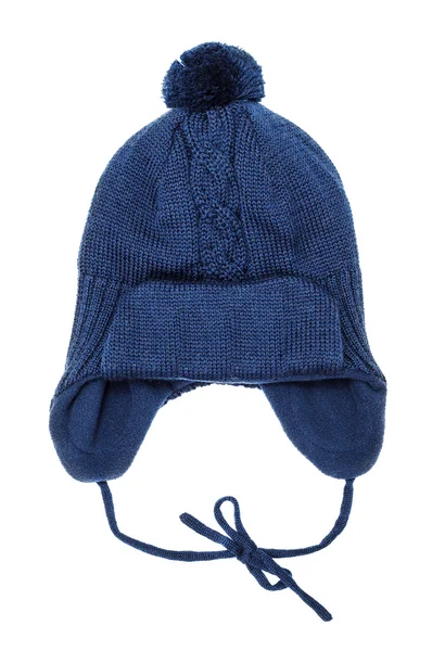 Casquette bleue pour enfants en laine — Photo