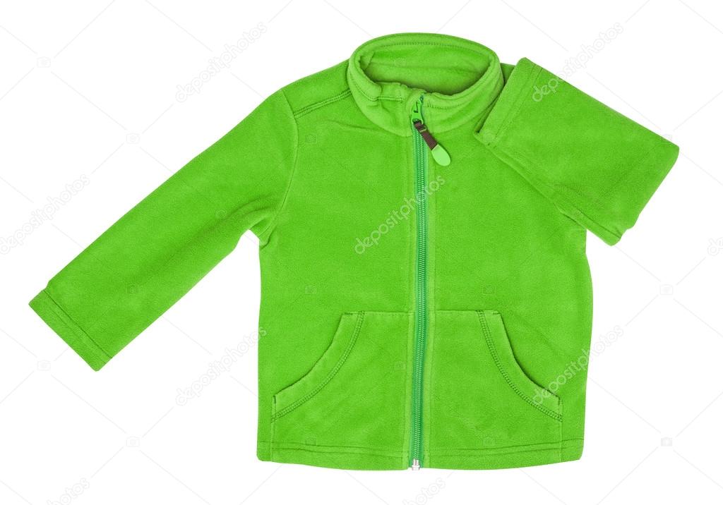 Green fleece jacket