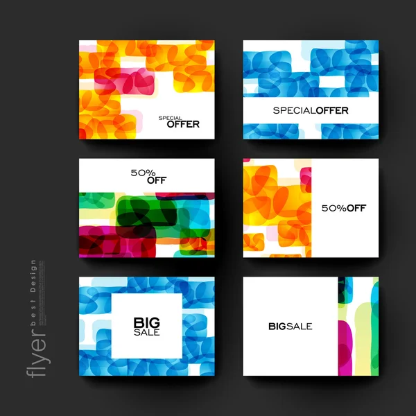 Abstract background vector brochure template. Flyer Layout — Stock Vector