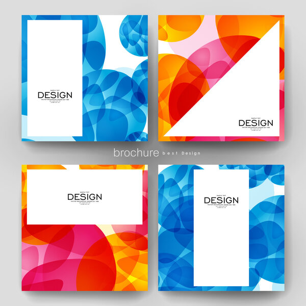 abstract background vector brochure template. Flyer Layout