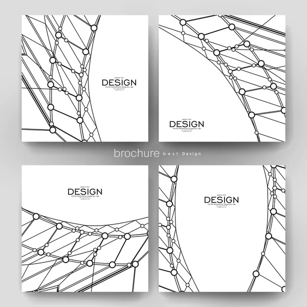 Abstracte achtergrond vector brochure sjabloon. Flyer lay-out — Stockvector