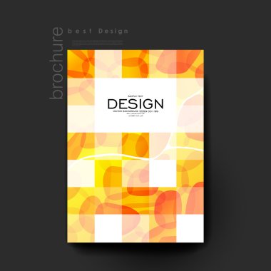Soyut vektör broşür şablonu. El ilanı düzeni