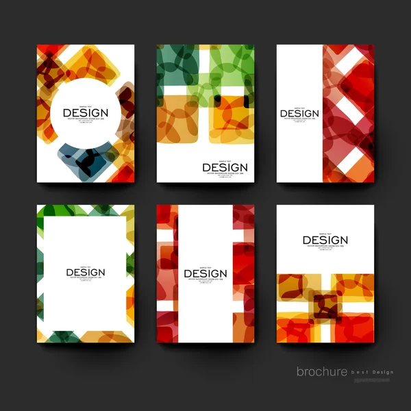 Abstracte achtergrond vector brochure sjabloon. Flyer lay-out — Stockvector