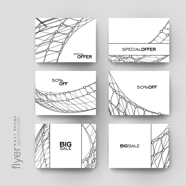 Abstract background vector brochure template. Flyer Layout — Stock Vector