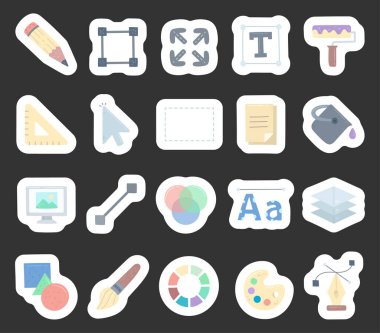 Tasarım projelerinde resimleme görevlerini destekleyen pratik sembollerle çeşitli düzenleme işleri için İskandinav tarzında araç uygulama arayüzü ayarlandı