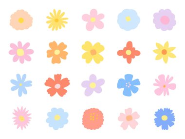 İskandinav tarzında serpilmiş bahar çiçekleri botanik çiçekleri çiçek bahçeleri ve el çizimleri resimleriniz ve yaratıcı tasarım projeleriniz için mükemmel.