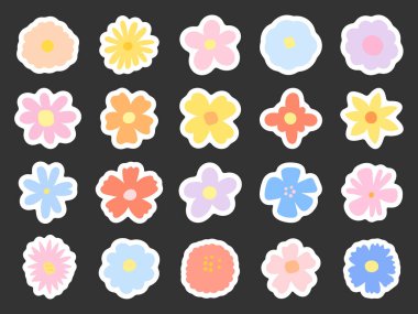 İskandinav tarzında serpilmiş bahar çiçekleri botanik çiçekleri çiçek bahçeleri ve el çizimleri resimleriniz ve yaratıcı tasarım projeleriniz için mükemmel.