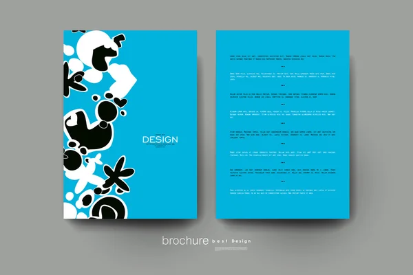 Abstract Vector Brochure sjabloon. Flyer lay-out — Stockvector