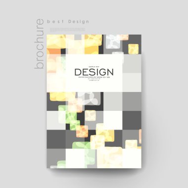 arka plan vektör broşür şablonu. El ilanı düzeni