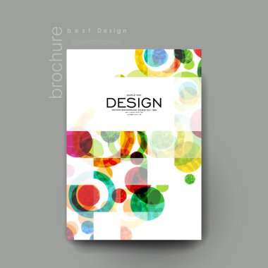 arka plan vektör broşür şablonu. El ilanı düzeni