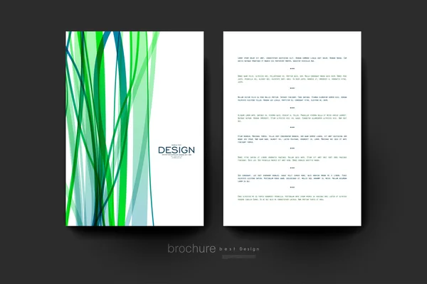 Modèle abstrait de brochure vectorielle de fond. Mise en page du dépliant — Image vectorielle