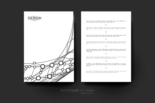 Abstracte achtergrond vector brochure sjabloon. Flyer lay-out — Stockvector