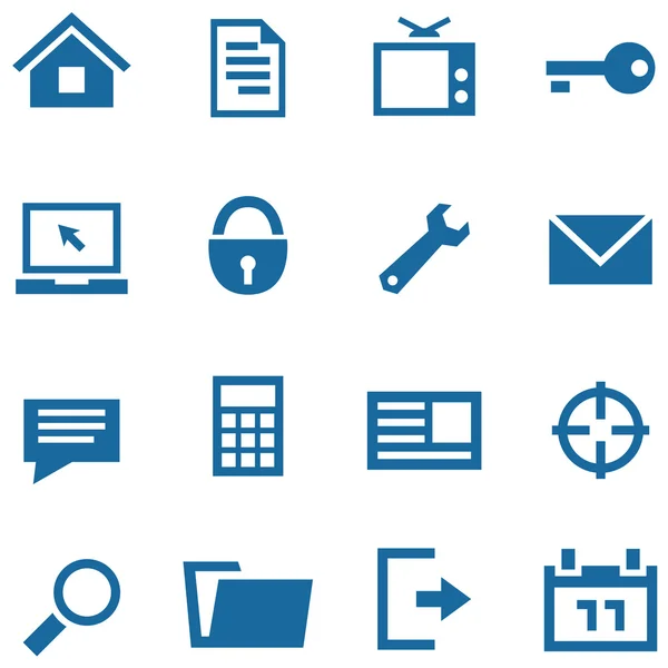 Icons set for web and mobile apps. — Stock Vector